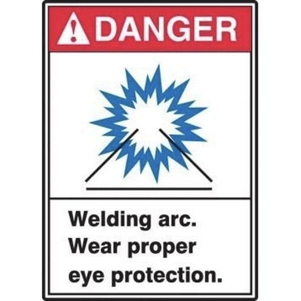 Accuform ANSI DANGER SAFETY SIGN WELDING ARC MRLD001XT MRLD001XT - main